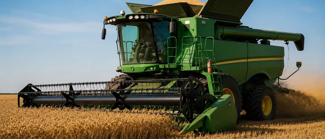 Grain and corn harvesters